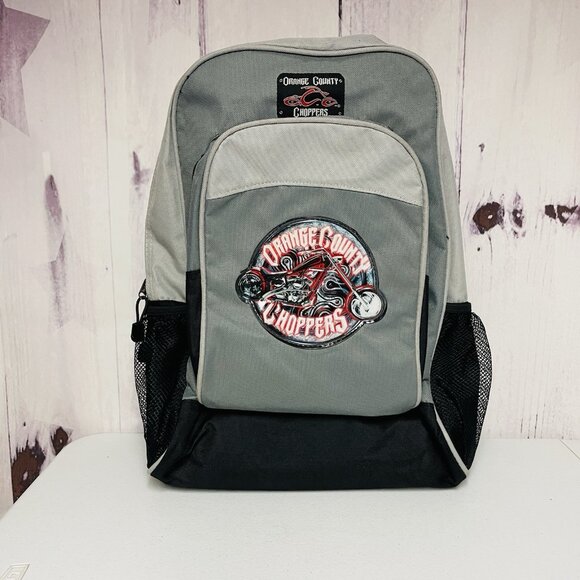 Handbags - Orange County Choppers Backpack Gray Black School Bag Tote Back Pack